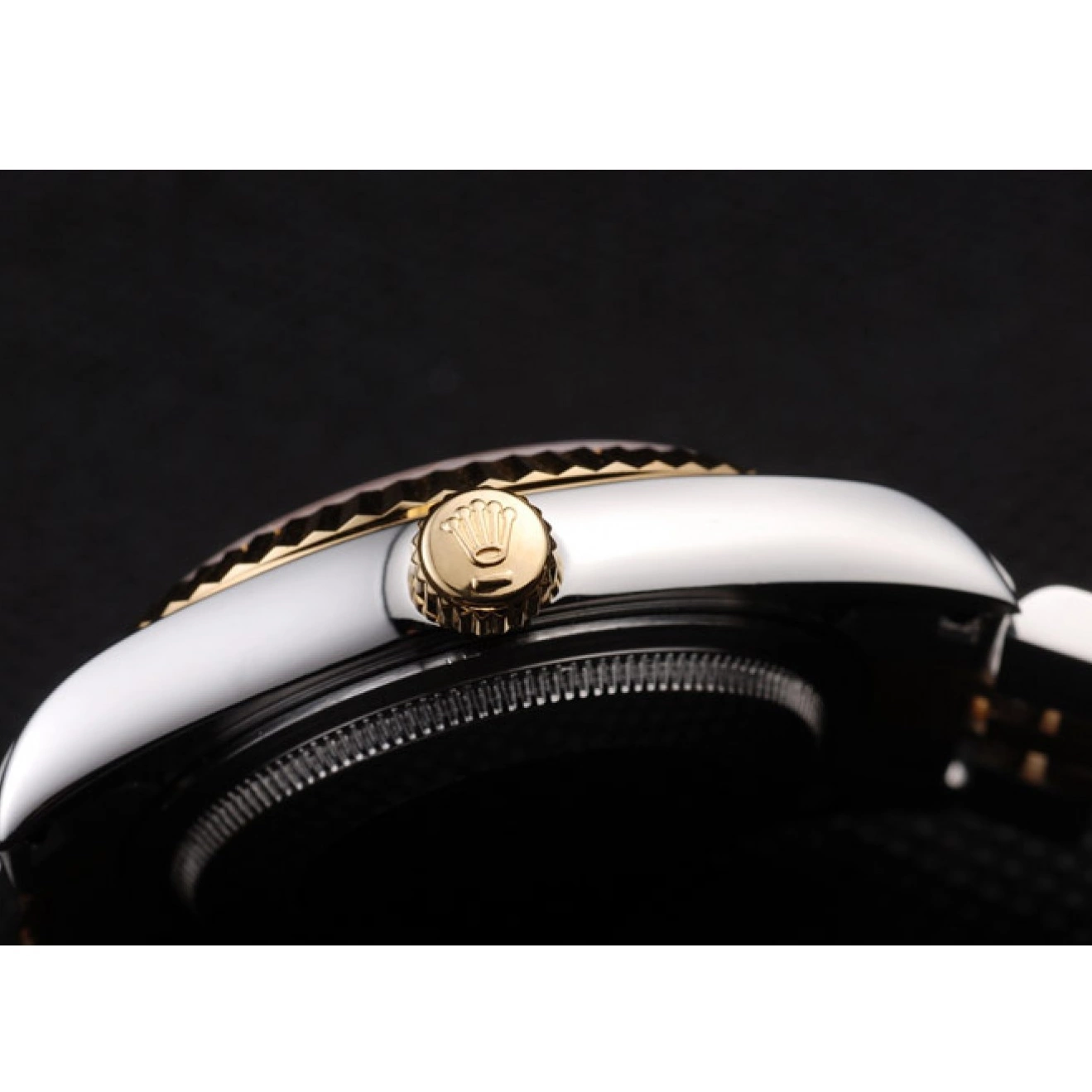 Aaa replica watch Rolex Stainless PlatedGold DateJust Dial Tone Two 18k Gold Steel 0728